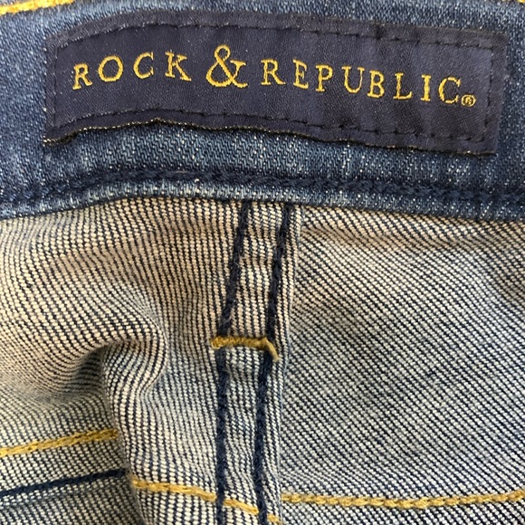 Rock & Republic Kashmiere Crop Women’s Blue Jeans Size 8 - Picture 2 of 10